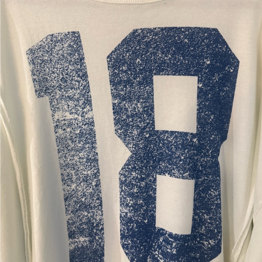 Free People Camden 18 Graphic Pullover Oversized Size XS - Picture 3 of 6